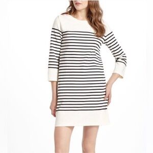 Allihop Anthropologie Nautical Button Detail Striped Dress XS